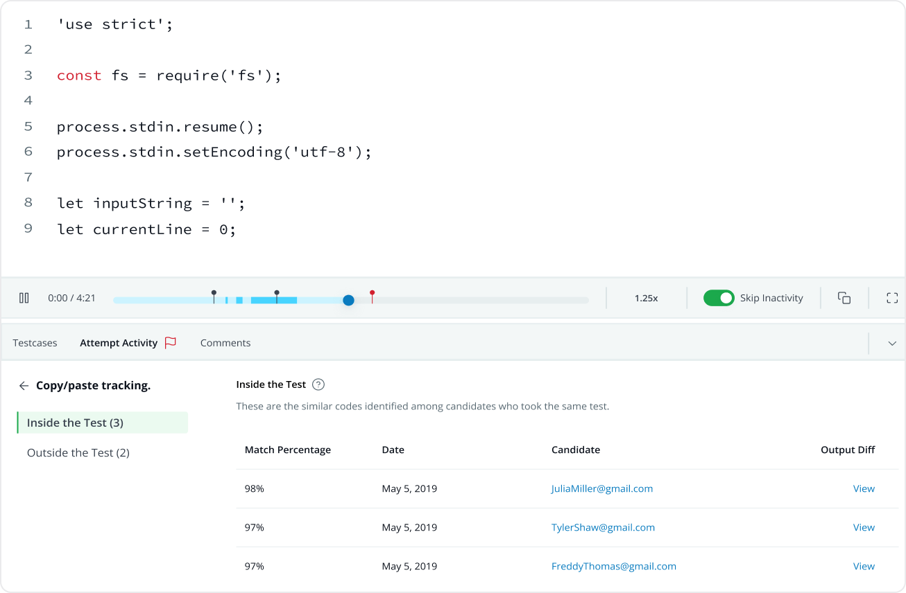 Copy paste tracking