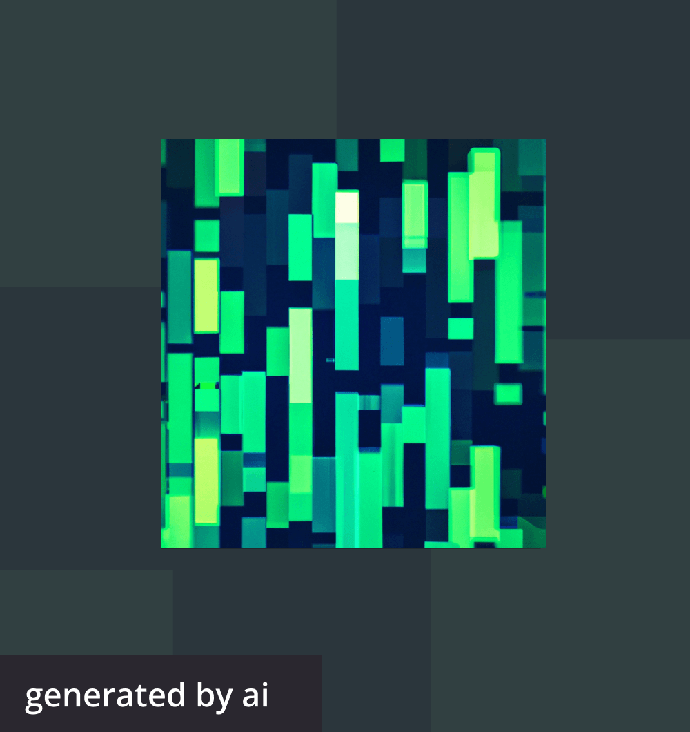 Abstract, futuristic image generated by AI