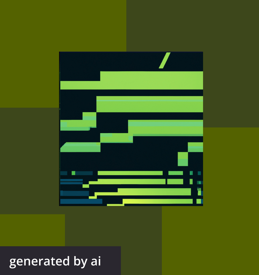 Abstract, futuristic image generated by AI