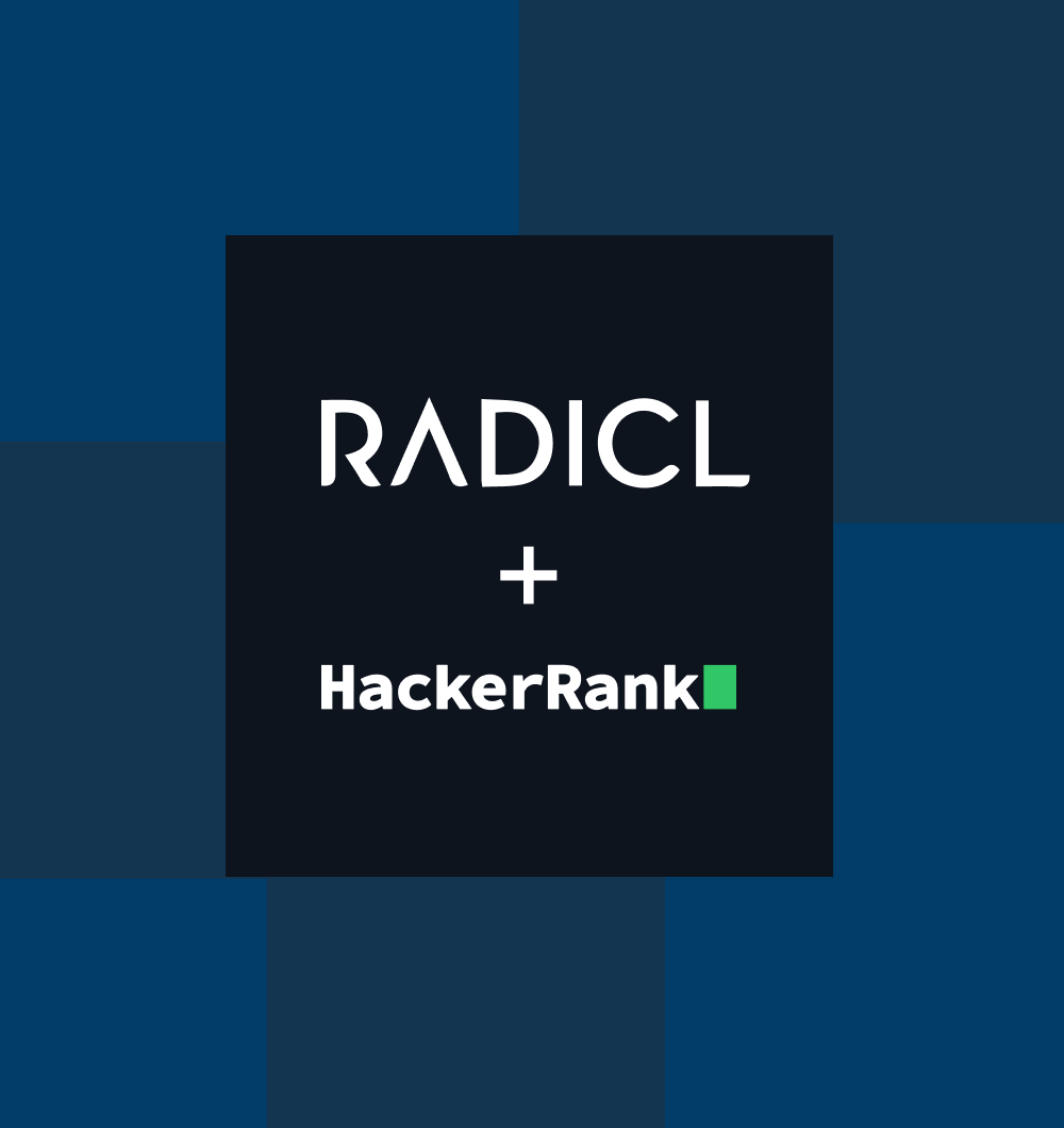 RADICL and HackerRank partnership announcement