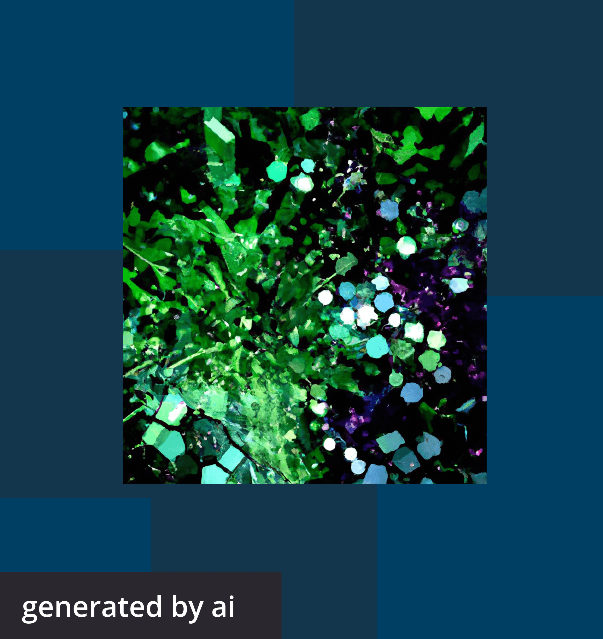 Abstract, futuristic image generated by AI