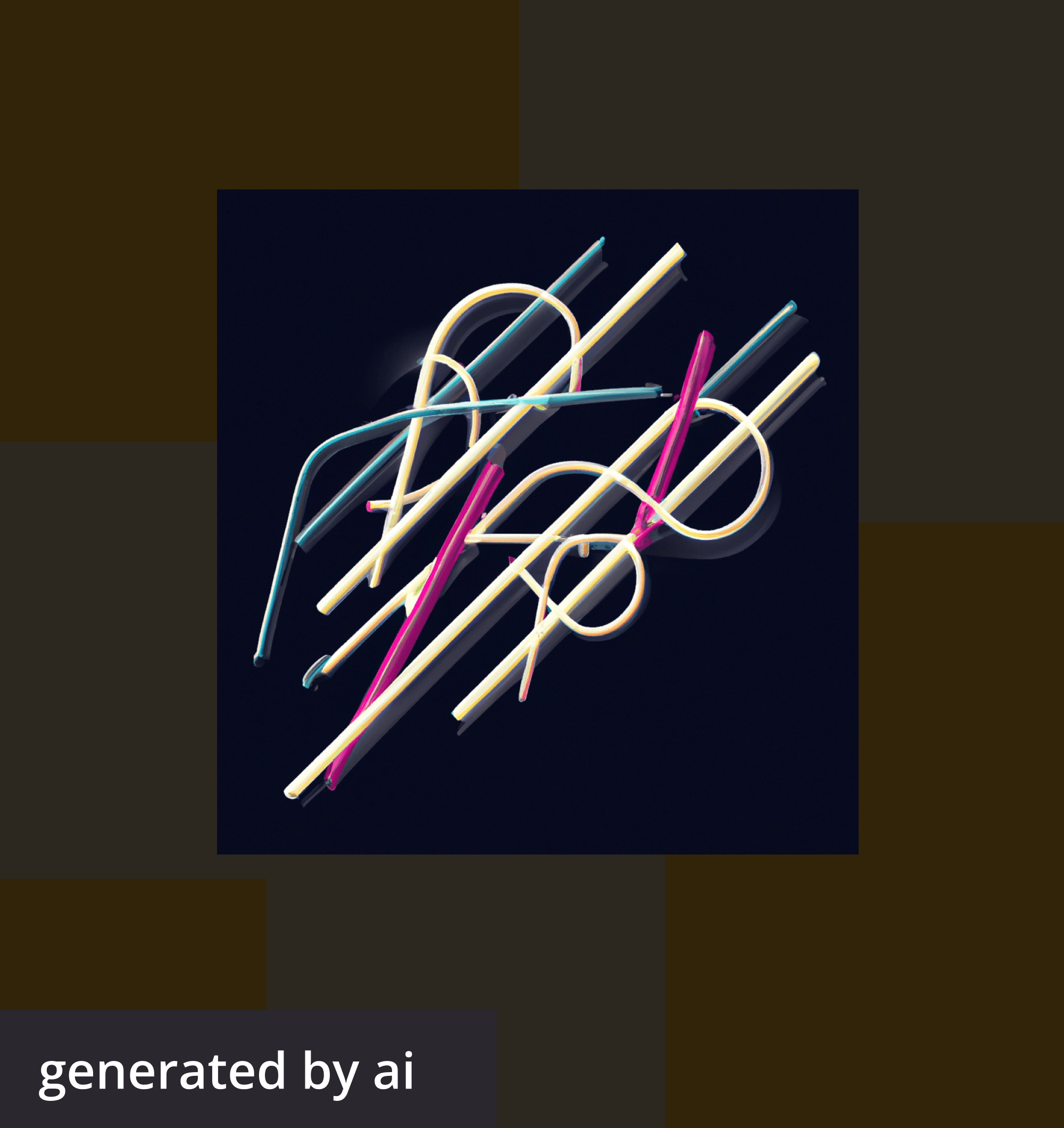 Abstract, futuristic image generated by AI