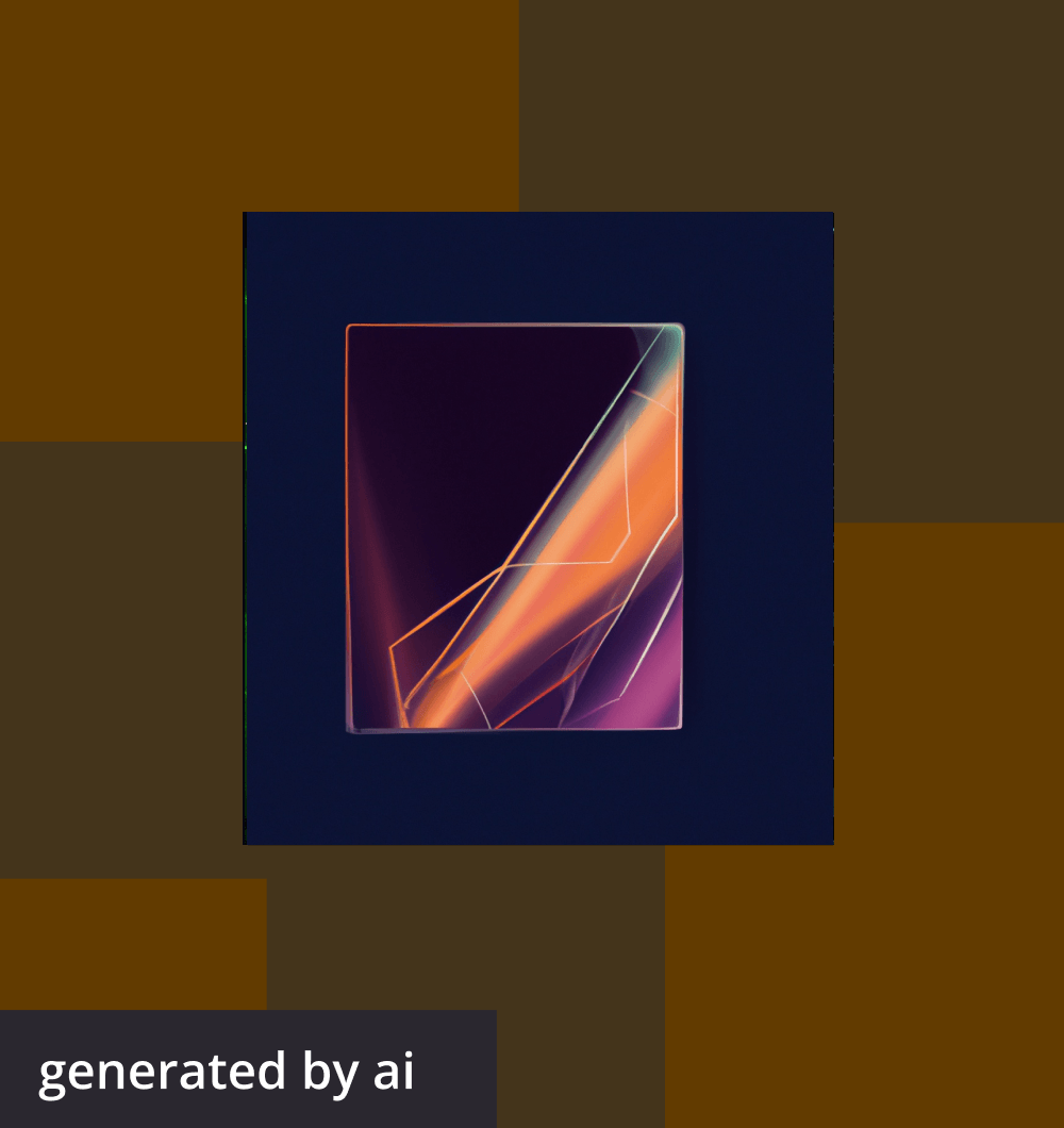 Abstract, futuristic image generated by AI