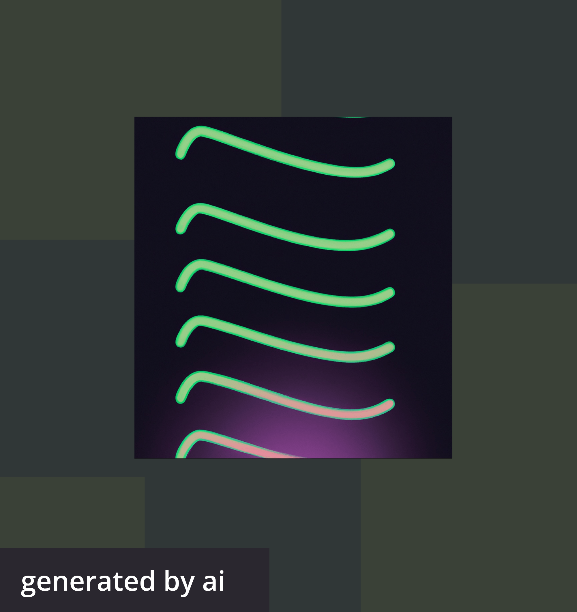 Abstract, futuristic image generated by AI