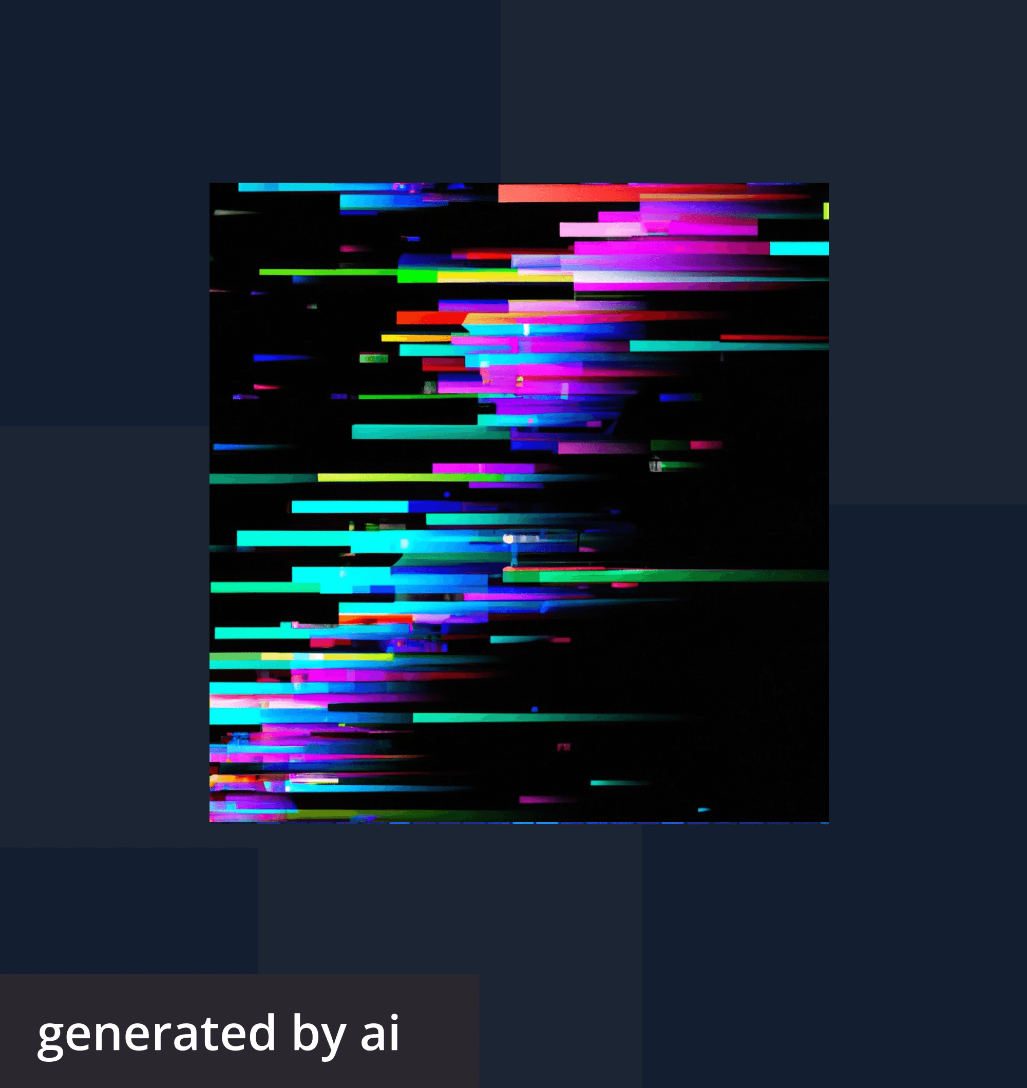 Abstract, futuristic image generated by AI