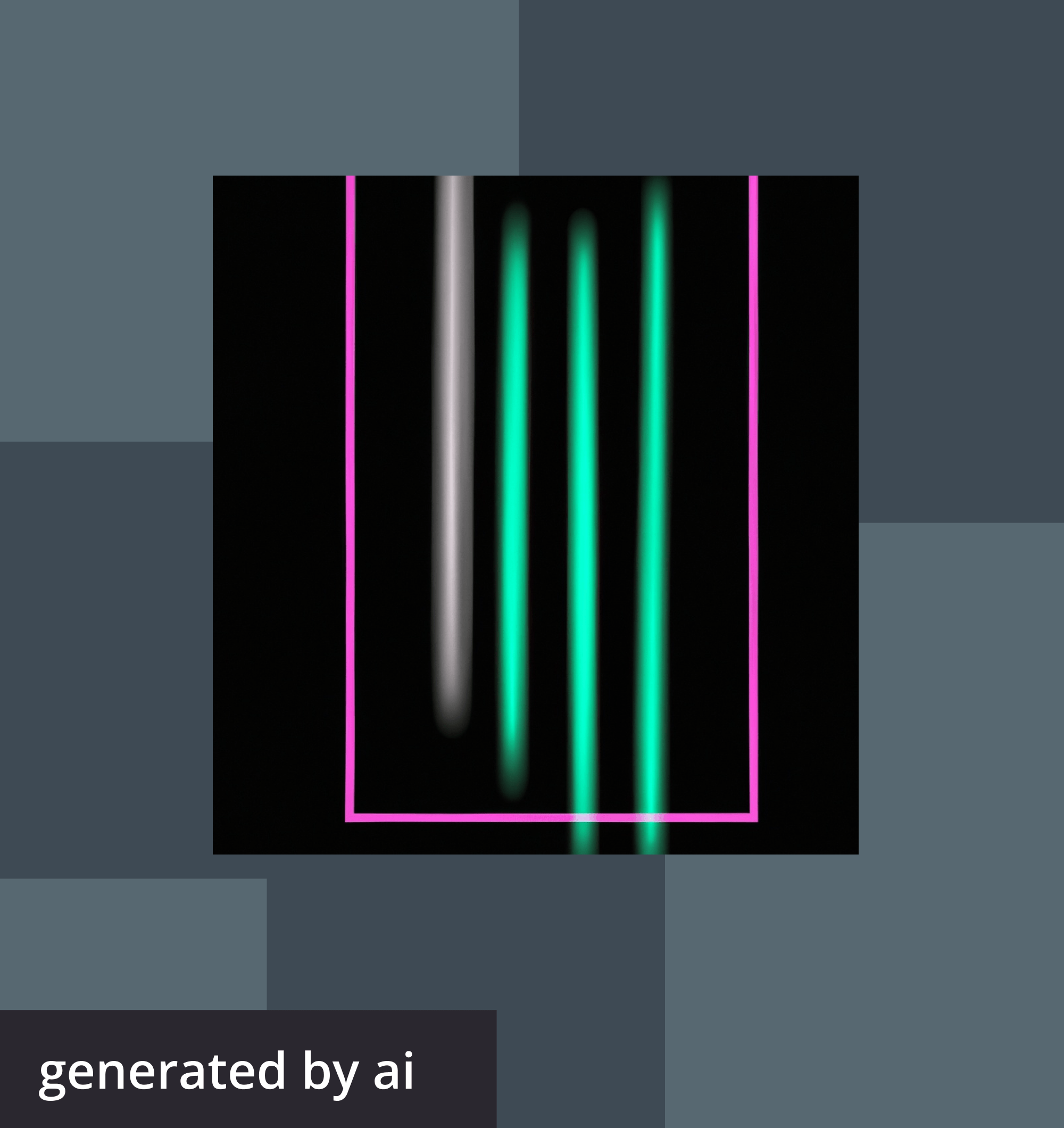 Abstract, futuristic image generated by AI