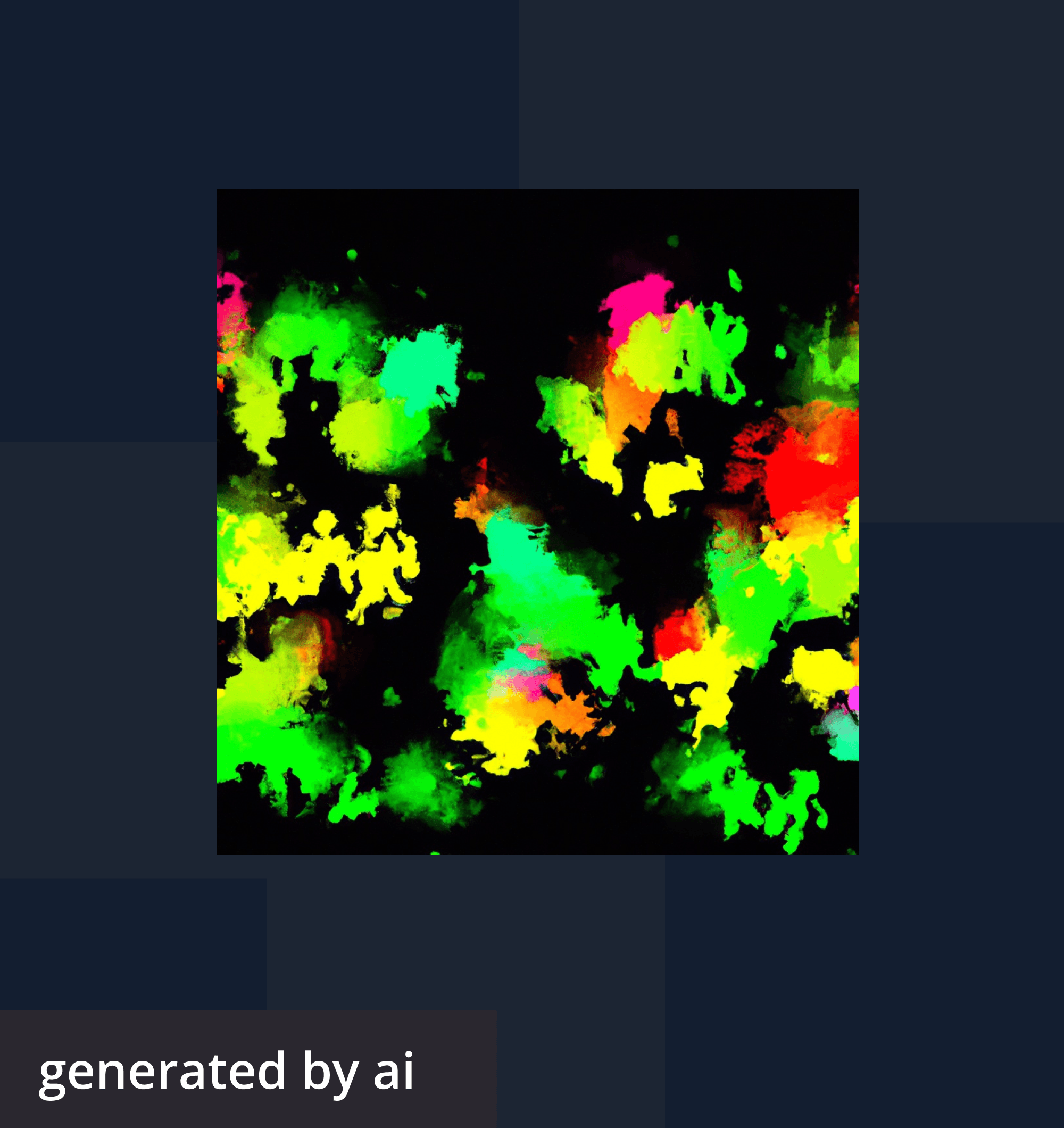 Abstract, futuristic image generated by AI