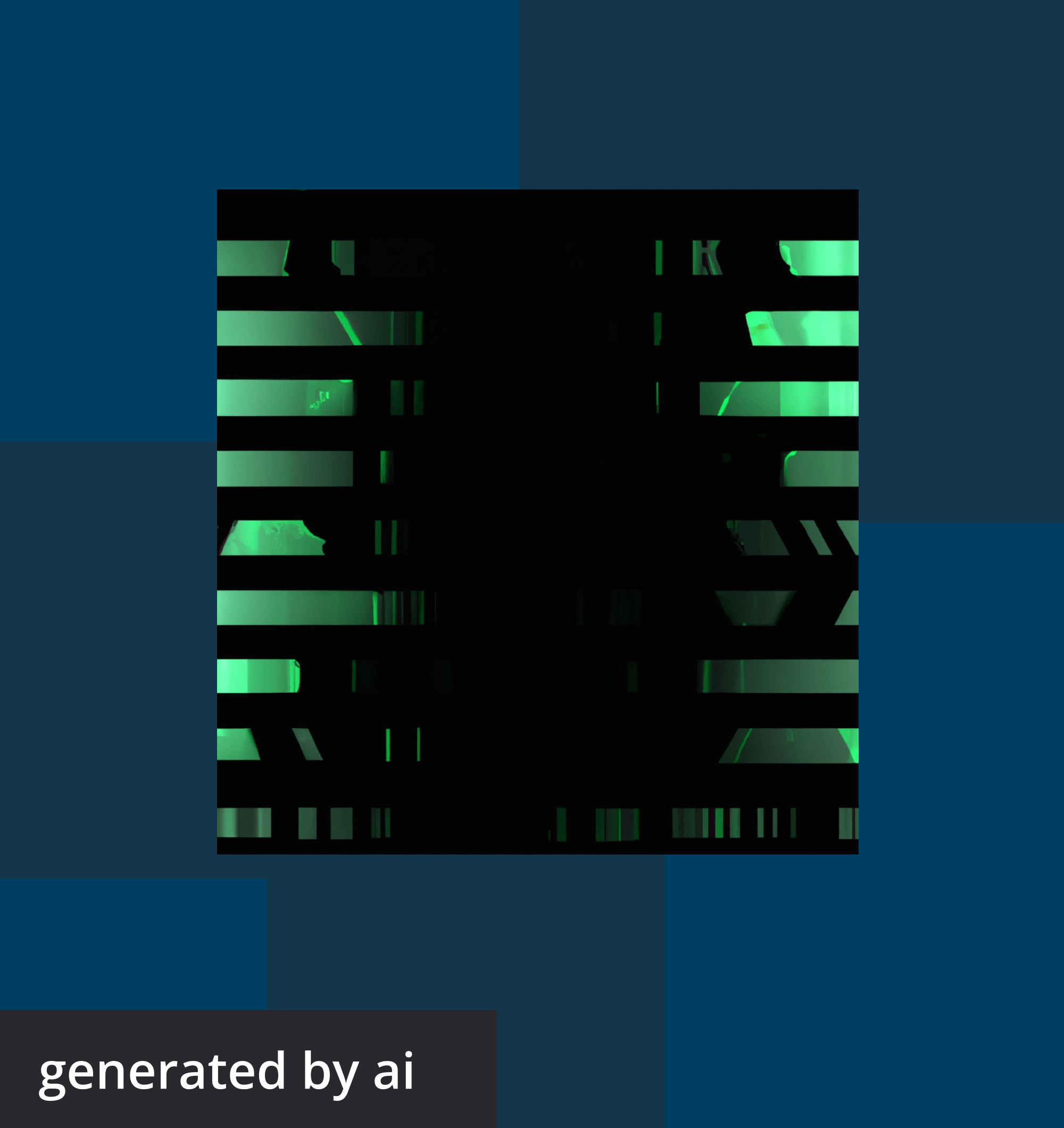 Abstract, futuristic image generated by AI