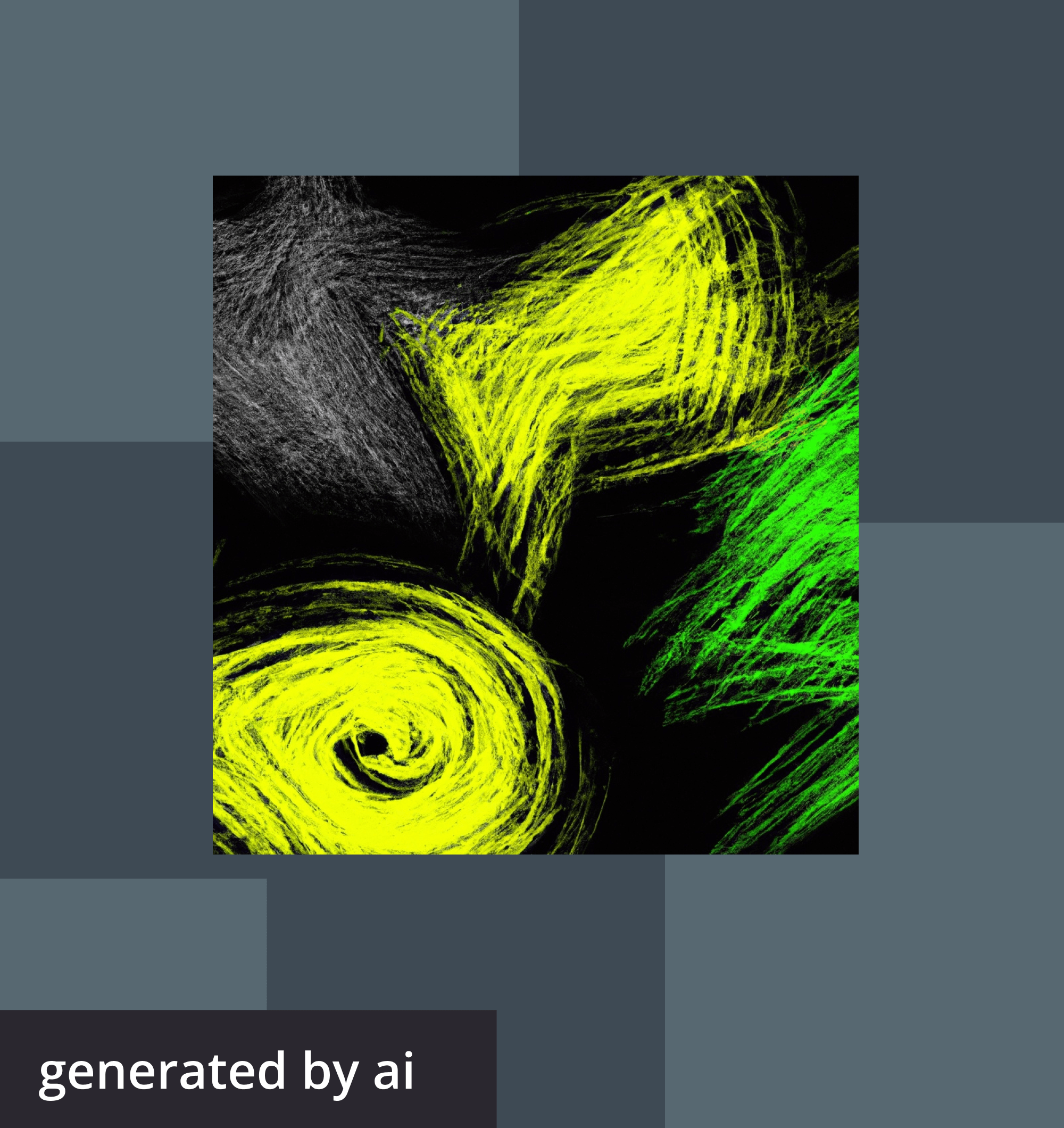 Abstract, futuristic image generated by AI