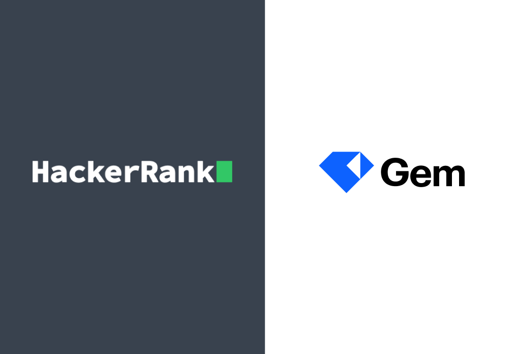 HackerRank and Gem logos